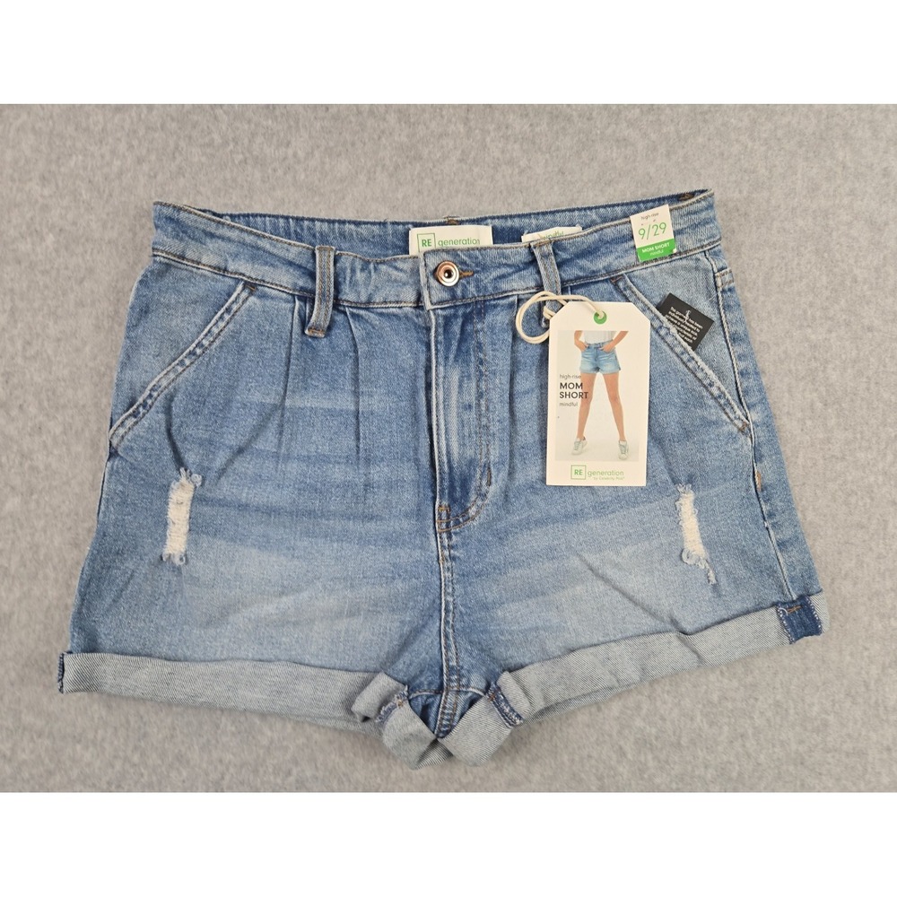 RE Generation Celebrity Pink Womens Size 9 /29 Jean Shorts High Rise Cuffed NWT